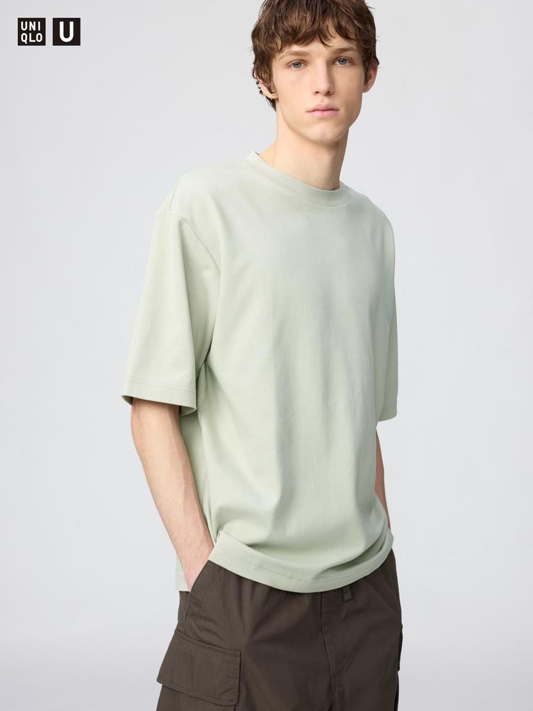 Uniqlo Футболка Japan Air Rhythm Cotton Oversize с рукавами 5 минут 