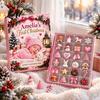Advent Calendar for Families Baby's First Christmas Calendar 24 Days Countdown with Pcs Holiday Decoration Mini 3D Shoes Hat Bear Ornaments,