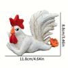 Rooster Decor Statues Resin Garden Farm Yard Chicken Creative Rooster Sculpture Art Craft Courtyard Housewarming Home Decoration