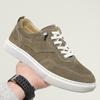 Fashion Classic Suede Leather Mens Walking Shoes Non-slip Simple Skateboard Shoes Fashion Male Outdoor Footwear New Arrival Driving Shoe