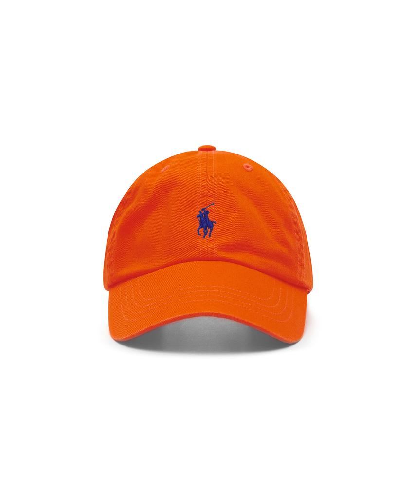Кепка-бейсболка POLO RALPH LAUREN из хлопка чинос - Оранжевая