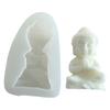 Buddhas Silicone Candle Mold 3D Statue Plaster Mould Cake Chocolate Making Tool Gypsum Soap Molds DIY Crystal Resin Molds