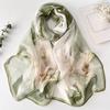 Summer Lightweight Sunscreen Silk Scarf Skin-friendly All-match Lily Ladies Georgette Silk Scarf Gauze Scarf