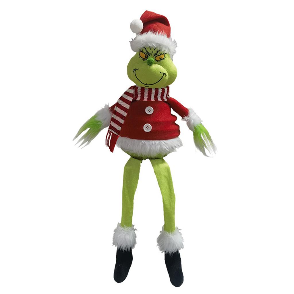 Рождественская машина зеленая бархатная сумка для автомобиля, ежедневные настольные украшения из салфеток