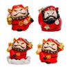 Chinese Mythological Figurine Resin Mini Folklore Figure Good Luck Ornament Fengshui Sculpture for Home Car Dashboard Decor