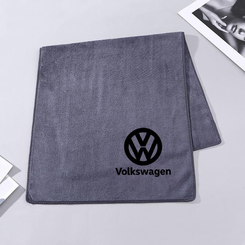 ABCD1 Car Microfiber Wash Towel Wipe Drying Cloth Cleaning Tool For Volkswagen VW GTI Polo Passat B6 Golf Tiguan T-ROC Jetta Arteon CC