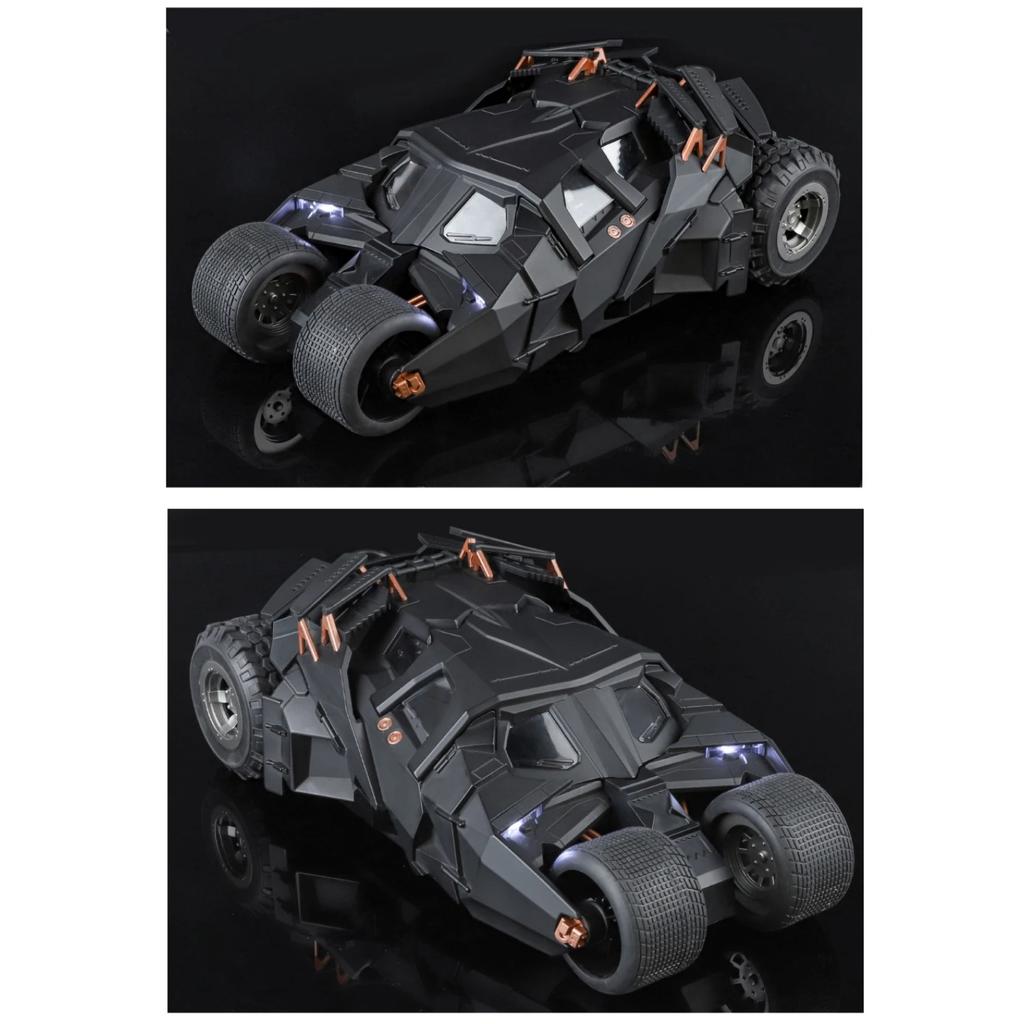 1/18 Scale Batmobile Tumbler Slide Spray Truck Alloy Metal Diecast Car Model Sound & Light Collectibles Hobby Decoration Birthday Gift
