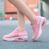 Women's Lace-up Breathable Mesh Platform Rocker Shoes Casual Sports Shoes