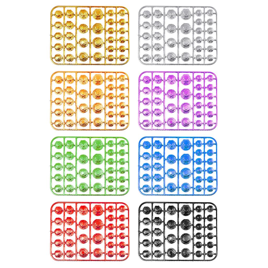 Motorcycle Bolt Covers 30Pcs Motorbike Screw Nut Bolt 5 Size 13mm-21.5mm Motorcycle Screw Nut Covers Decoration