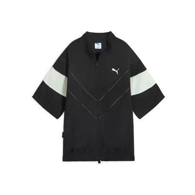 Puma Куртка оверсайз с короткими рукавами в стиле ретро, колор-блок, унисекс, куртки 634276-51