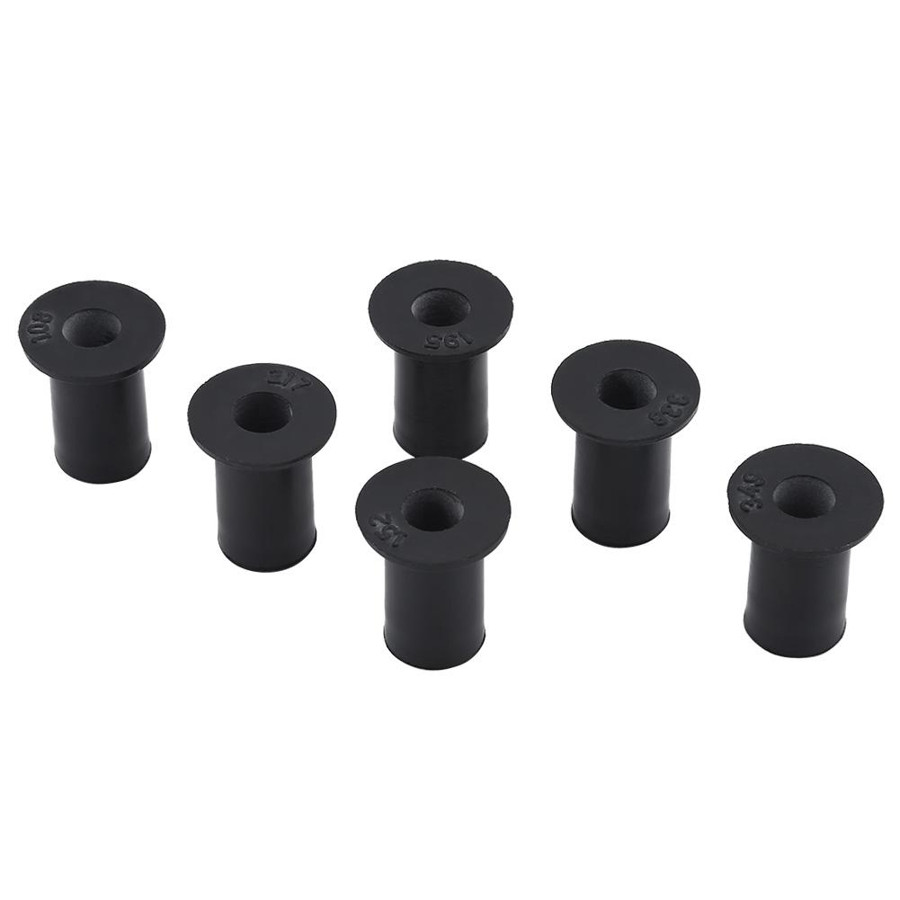 6 шт. Резиновые гайки-заклепки M5 Болты для ветрового стекла для мотоциклов, каяков, каноэ