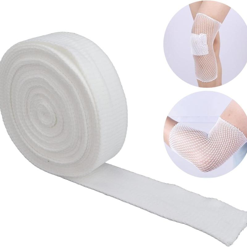Breathable Elastic Net Wound Dressing 1 Roll Tubular Mesh Bandage Non-sticky for Children Adult Wound Fixation Care