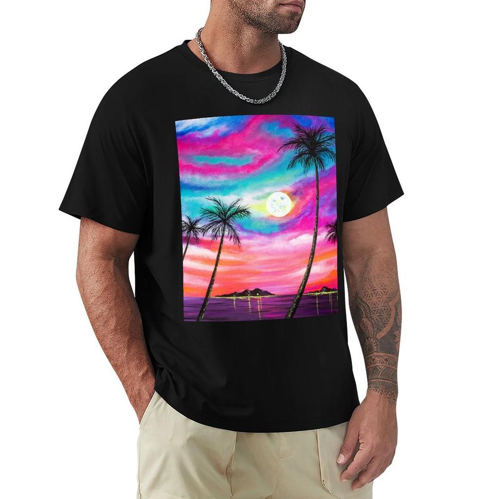 Tropics Tshirt High Elasticity Sports Tee Shirt