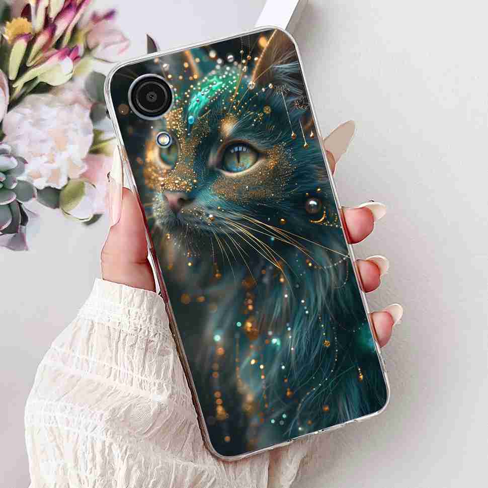 Для Samsung A03 Core Чехол Мягкий Силикон Милый Рисованный Чехол-Крышка с Сердечками Для Samsung Galaxy A03 Core SM-A032F TPU Fundas Capa