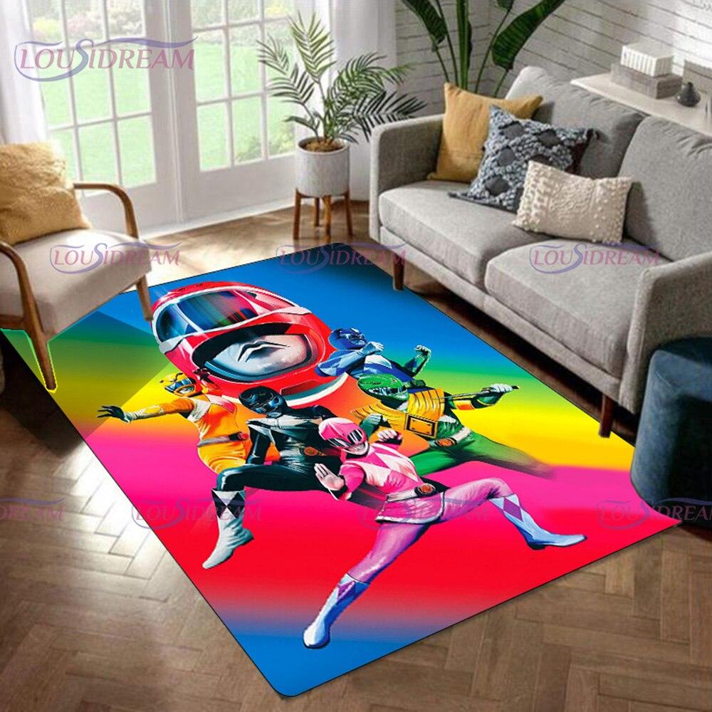 Area Dinosaur Power Popular Rangers Rug 3d Print Carpet Floor Mat Living Room Bedroom Decorate Large Area Carpet Kids Room Rug