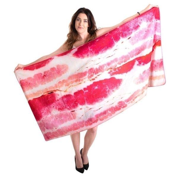 Пляжное и банное полотенце Bacon из микрофибры