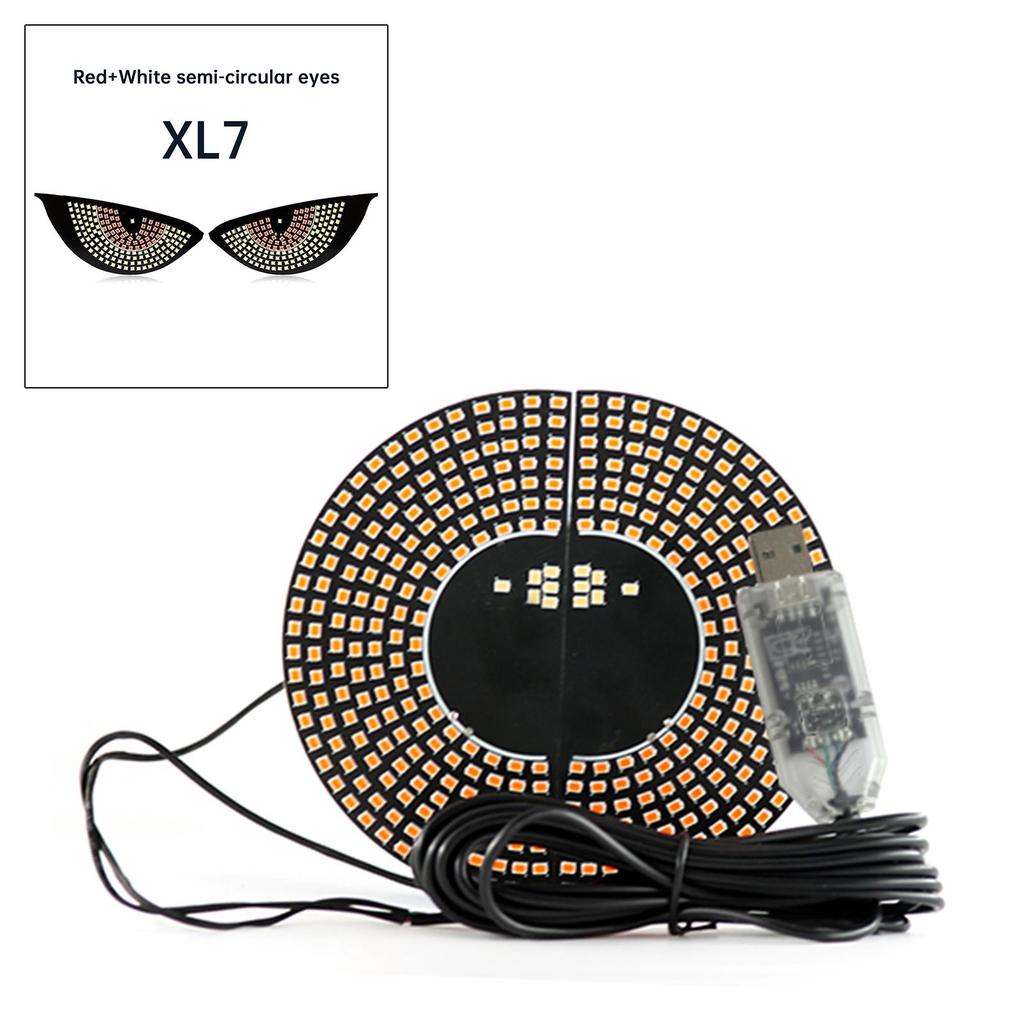 Светодиодный экран «Дьявольский глаз» Автомобильный глаз Фара грузовика Динамический светодиодный свет