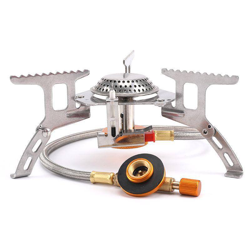 3500W Camping Gas Stove Portable Folding Outdoor Backpacking Stove Tourist Equipment For Cooking Hiking Picnic Gas Stove