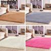 Plush Carpet Anti Slip Pad Solid Color Bedroom Floor Mat Living Room Entrance Floor Mat Carpet