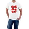 England T-shirt Heraldic 3 Lions. Flag Cricket Rugby Football St George's Day
