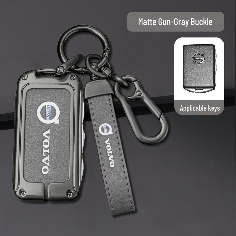 Чехол для ключа Volvo для XC60 и S90: Чехол для автомобильных аксессуаров для XC90, XC40, S60L - в комплект входит сумка с пряжкой