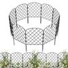 Садовый забор Металлический садовый забор 10X Сверхпрочная сетка Ворота для конфиденциальности Решетка Клумба Самостоящая Защита от лазания Домашнее животное