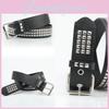 Punk Fashion Faux Leather Belt With Pyramid Rivets And Iron Closure For Punk Rock Style