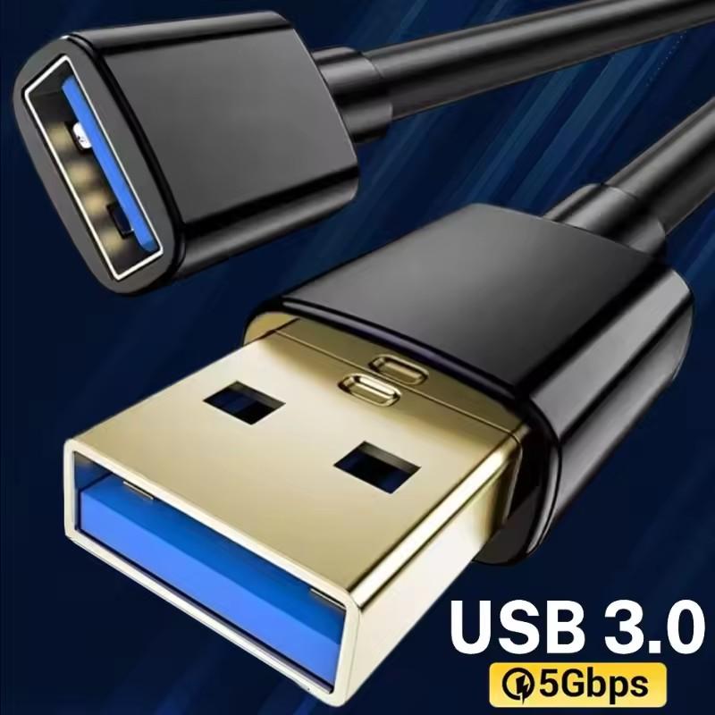 USB-удлинитель USB 3.0 2.0 Кабель-удлинитель Шнур Для Smart TV XBox One SSD ПК Ноутбука 5 Гбит/с Быстрая Скорость Кабель 1м 2м 3.0м 1.5м