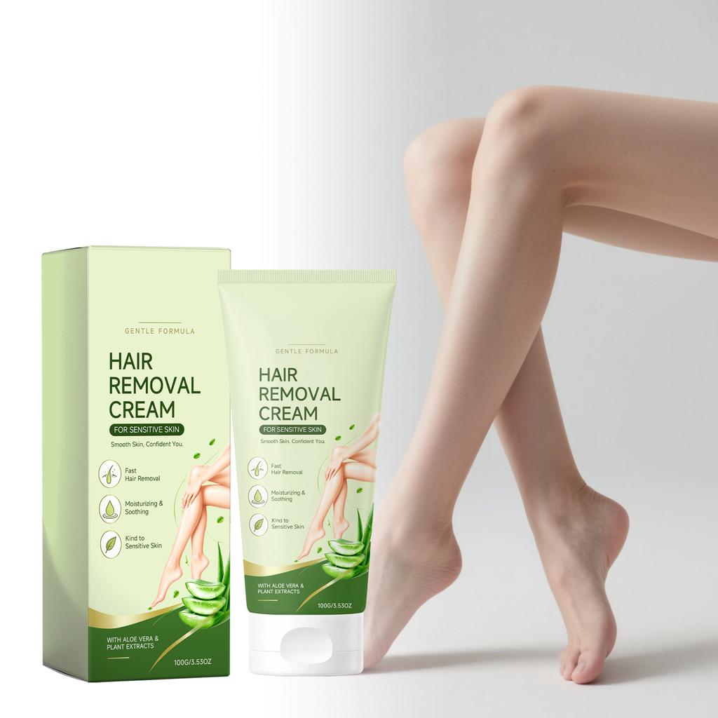 AMZ Moisturizing Hair Removal Cream Delicately smooth and clean, the body skin feels silky and comfortable, with a refreshing and soothing effect