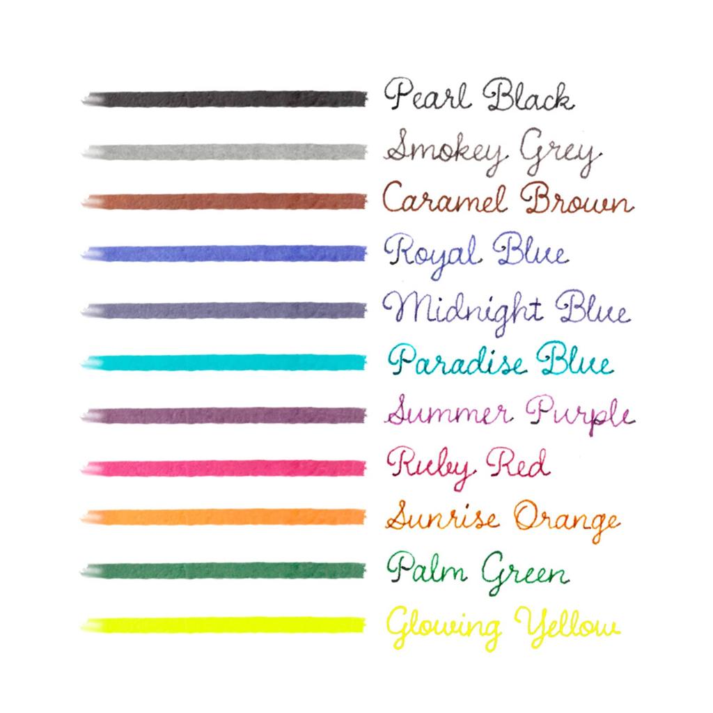 Kaweco Paradise Blue Cartridge Ink Genuine Imported Product (INK-LBL), 6-pack,