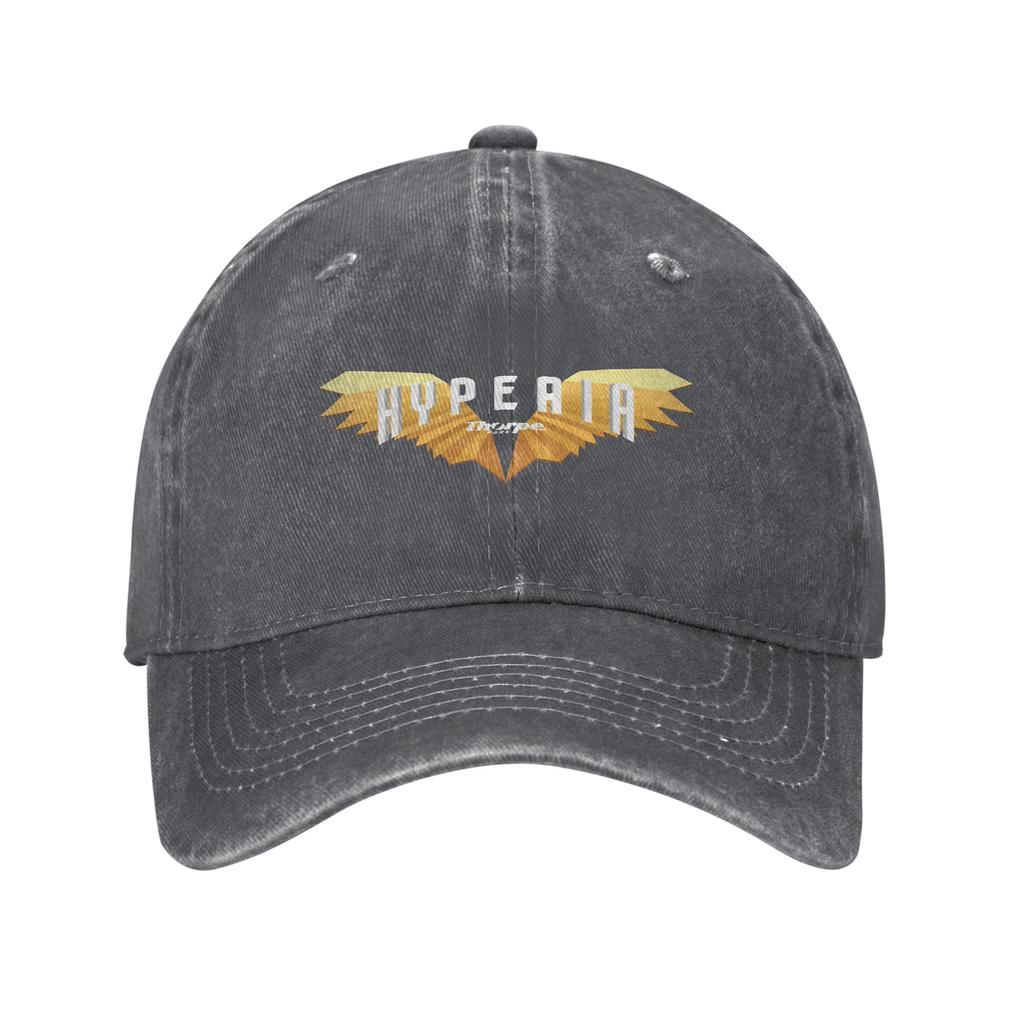 Hyperia Thorpe Park Logo Denim Fabric Baseball Caps Snapback Baseball Hats Breathable Casquette Outdoor for Men's And Women's