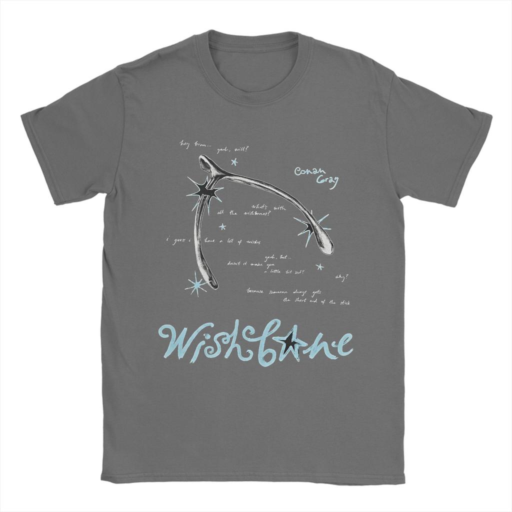 Конан Грей Wishbone Альбом Футболка Летние Хип-Хоп Футболки Мужские 100% Хлопок Круглый Вырез Свободный Покрой Короткий Рукав Забавные Топы