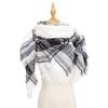Spring Autumn Winter Shawl Ladies Plaid Triangle Scarf