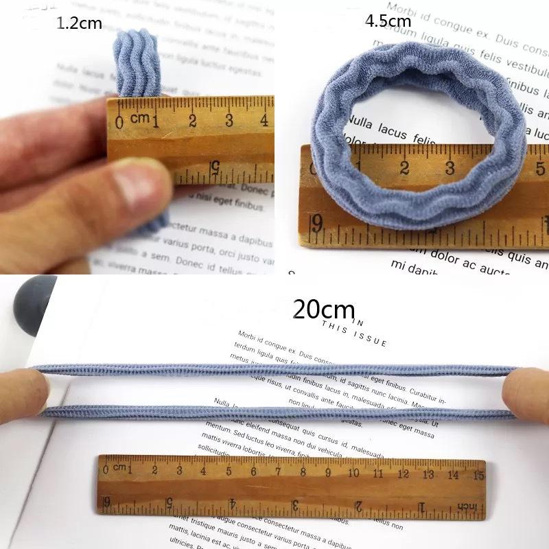 20PCS Women Girls Simple Basic Elastic Hair Bands Ties Scrunchie Holder Rubber Bands Fashion Headband Hair Accessories