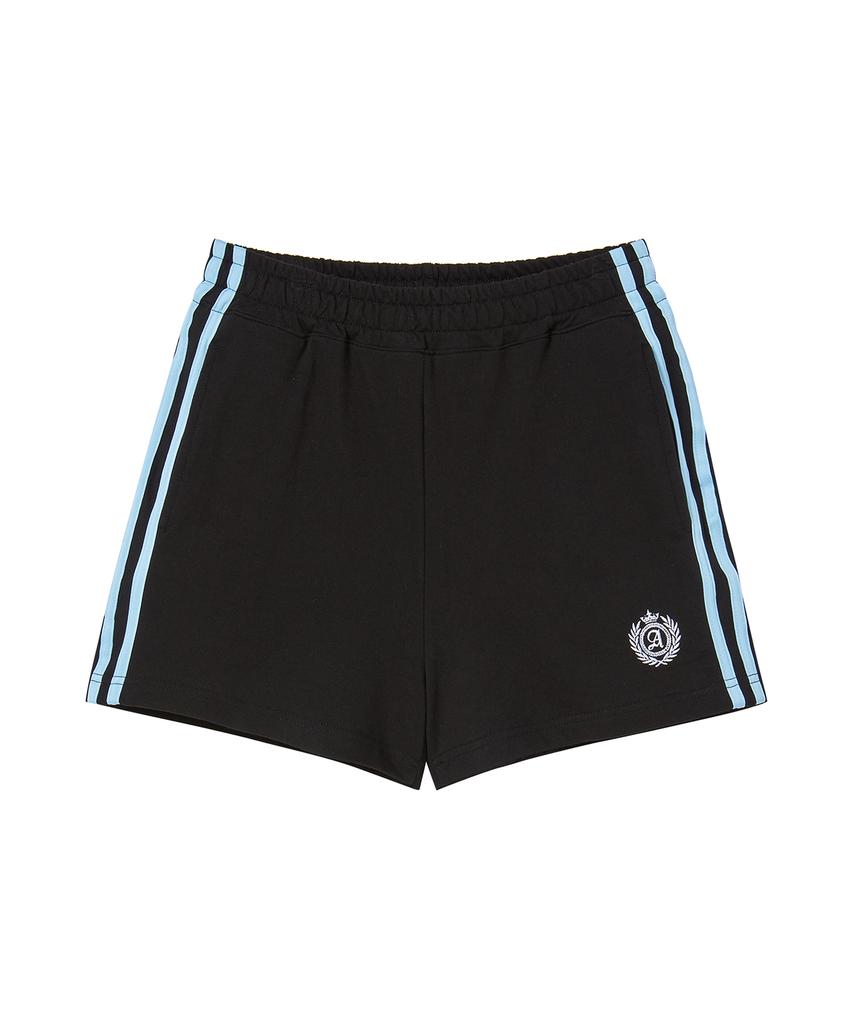 AWESOME STUDIO Line Color Block Shorts Melange Grey