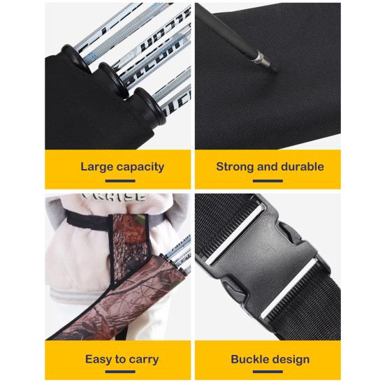 Oxford Cloth Quiver Adjustable Archery Bag Durable Three-tube Design Arrow Holder Sports Accessories