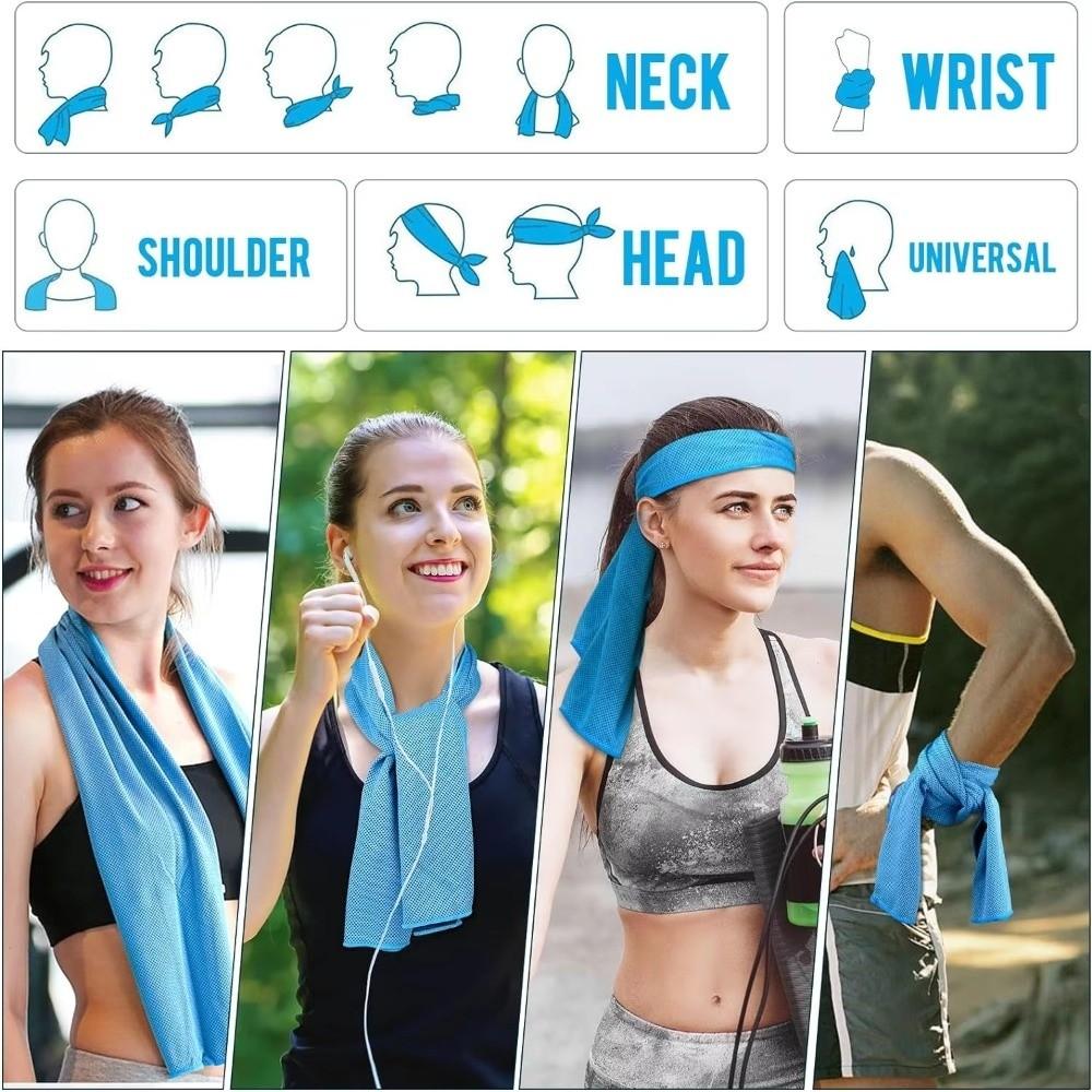 Breathable Ice Wipes Quick Drying Microfiber Towels Portable Bath Beach Towel Outdoor Sports