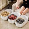 Melon Seeds Snacks Dried Fruit Fruit Box Double-layer Thickened Drain Basket Household Fruit Plate Kitchen Drain Tray