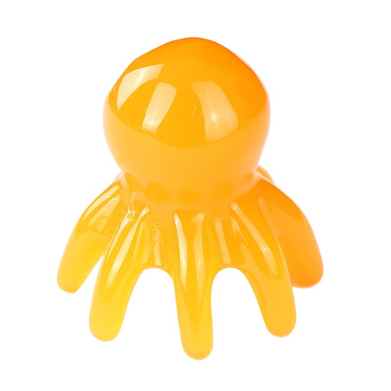 Смола Осьминог Массажер для головы Расчесывание Меридиан Скребок Массажная щетка для кожи головы Акупунктура Спа Гуа Ша Инструмент для здоровья Глубокий массаж