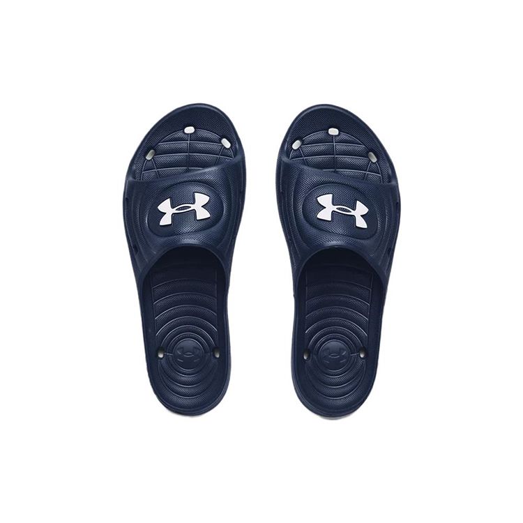 Under Armour Locker 4 Navy White Men Sneakers Blue 3023758-401