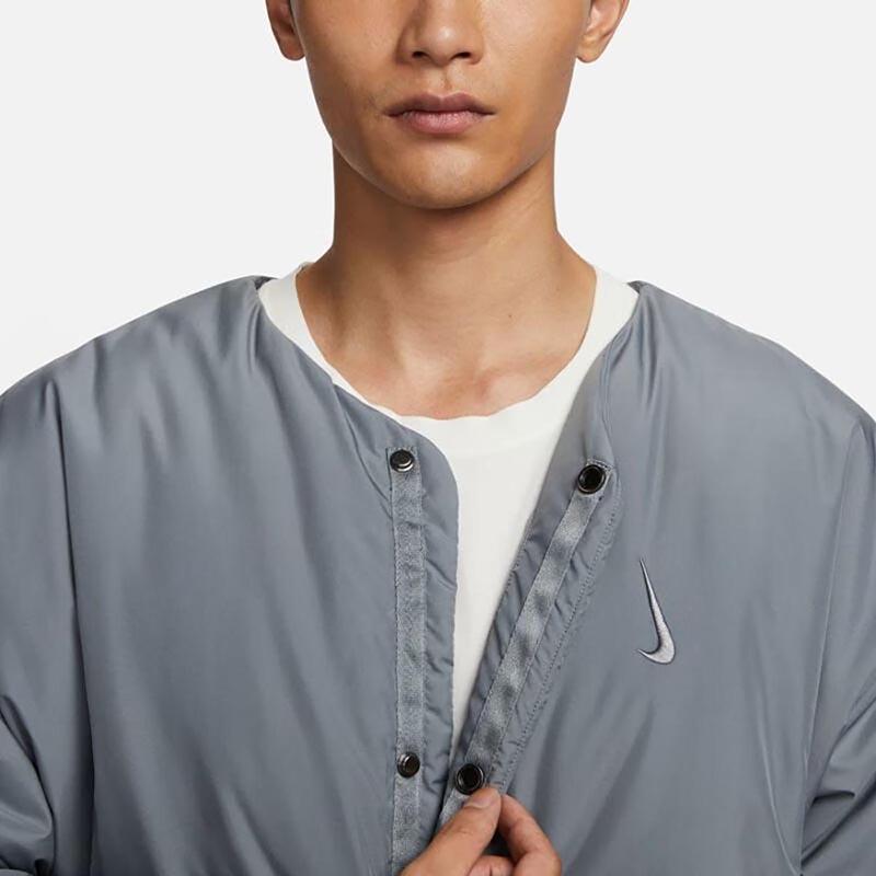 Nike Однотонная повседневная спортивная куртка Мужские куртки Серый FB8609-065