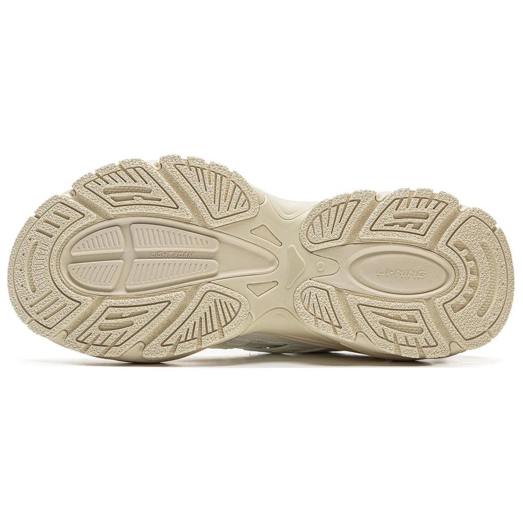 Li Ning Brown Sugar 2 Versatile Retro Thick Sole Fashion Trend Shock Absorption Non-Slip Wear-Resistant Support Low-Top Casual Shoes AGCV124-1