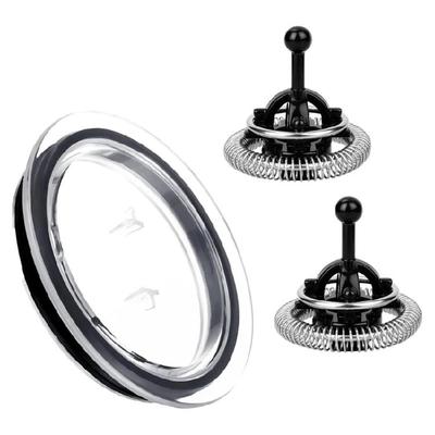 Набор сменных аксессуаров для вспенивателя молока с 2 венчиками и крышкой, компоненты электрического инструмента для взбивания, машина для вспенивания молока