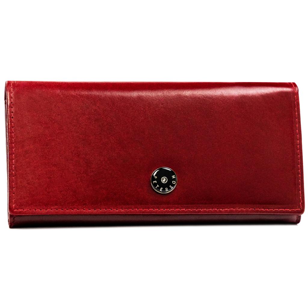 Women's leather wallet PTN 1680177-TVT-6554 Red