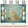 70th Birthday Birthday Backdrop - Studio Photo Prop