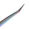 1Pc Multicolor  Stainless Steel Eyelashes Tweezers Curved Straight For Eyelash Tongs False Clip Professional For Lashes Extension Tools