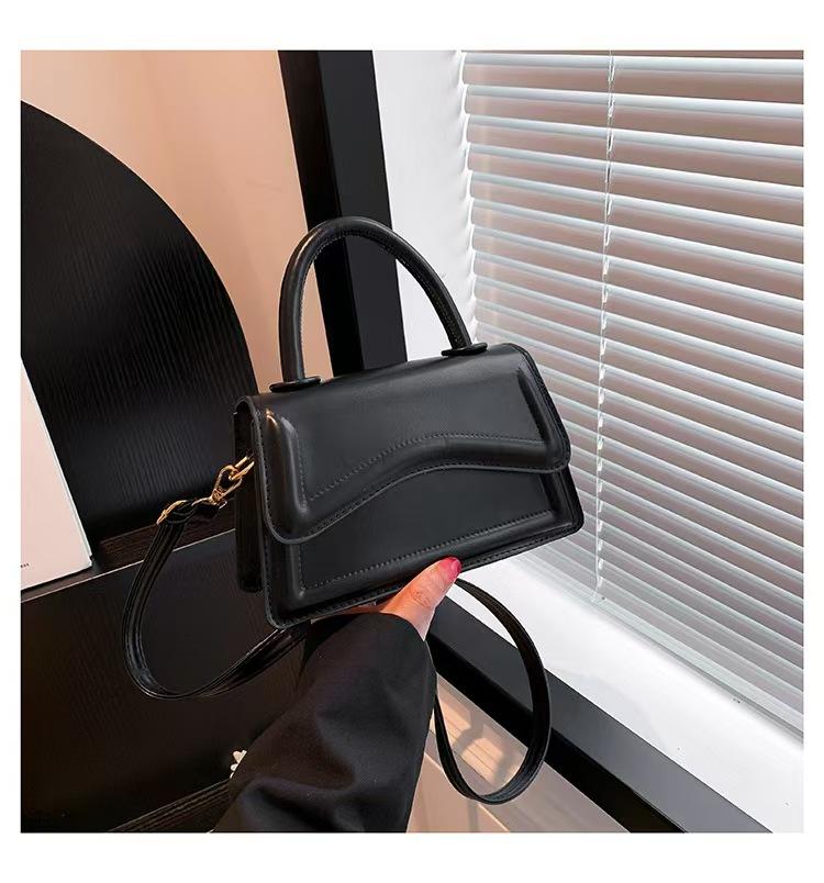 Small Fresh Women'S Bag Trendy Fashion Simple Shoulder Bag Solid Color Handbag Oblique Span Women'S Bag