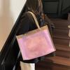Popular Transparent Large-capacity Bag Women's New Fashion Jelly Shoulder Bag Tote Bag