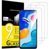 3 Pack Tempered Glass For Xiaomi Redmi Note 11S REDMI Note 11 4G Screen Protector Anti Scratch Bubble Free Ultra Resistant Case Friendly