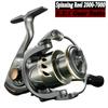 New Spinning Lure Fishing Reel 8KG Max Drag Metal Spool Saltwater Fishing Coil 5.2:1 7000 6000 5000 4000 3000 2000 Series Smooth